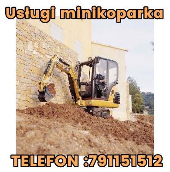 Usługi minikoparką Łańcut,Rzeszów,Przeworsk